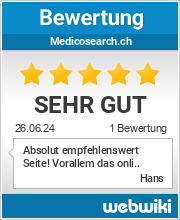 Bewertungen zu medicosearch.ch