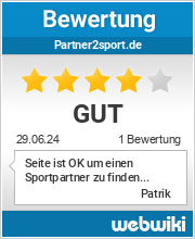 Bewertungen zu partner2sport.de
