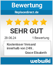Bewertungen zu replacedirect.de