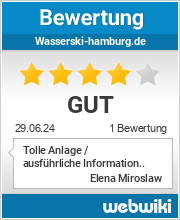 Bewertungen zu wasserski-hamburg.de