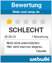 Bewertungen zu wake-and-camp.de