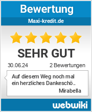 Bewertungen zu maxi-kredit.de