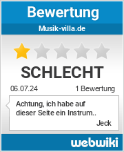Bewertungen zu musik-villa.de