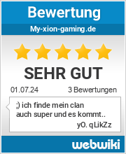 Bewertungen zu my-xion-gaming.de