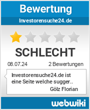 Bewertungen zu investorensuche24.de