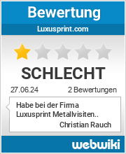 Bewertungen zu luxusprint.com