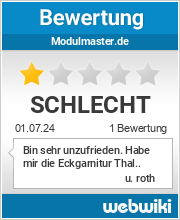 Bewertungen zu modulmaster.de