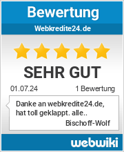 Bewertungen zu webkredite24.de