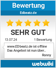 Bewertungen zu edbeatz.de