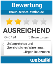 Bewertungen zu braun-service-station.de