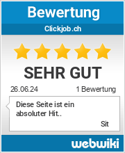 Bewertungen zu clickjob.ch