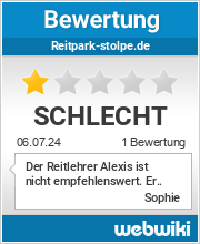Bewertungen zu reitpark-stolpe.de