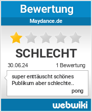 Bewertungen zu maydance.de