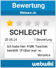 Bewertungen zu webuse.ch