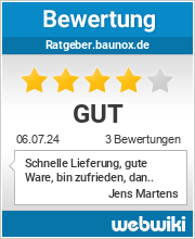 Bewertungen zu ratgeber.baunox.de