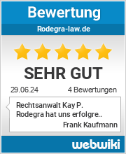 Bewertungen zu rodegra-law.de