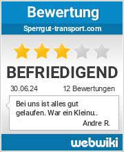 Bewertungen zu sperrgut-transport.com