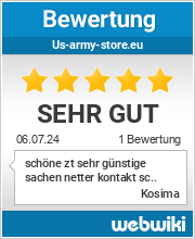 Bewertungen zu us-army-store.eu