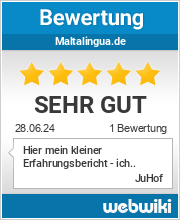 Bewertungen zu maltalingua.de