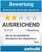Bewertungen zu akademie-der-kochenden-kuenste.de
