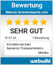 Bewertungen zu malorny-horsetransports.com