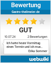Bewertungen zu gastro-theilmeier.de