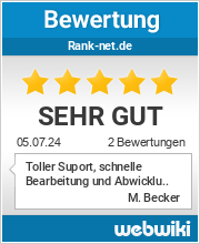 Bewertungen zu rank-net.de