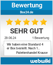Bewertungen zu box24.de