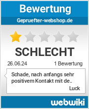 Bewertungen zu gepruefter-webshop.de