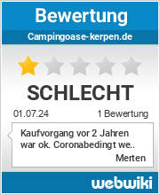 Bewertungen zu campingoase-kerpen.de