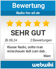 Bewertungen zu radio-for-all.de