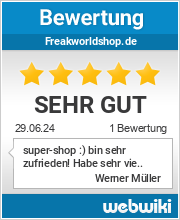 Bewertungen zu freakworldshop.de