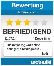 Bewertungen zu butterer.com