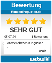 Bewertungen zu filmeonlinegucken.de