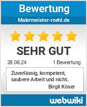 Bewertungen zu malermeister-roehl.de