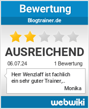 Bewertungen zu blogtrainer.de