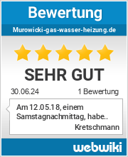 Bewertungen zu murowicki-gas-wasser-heizung.de