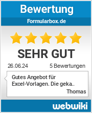 Bewertungen zu formularbox.de