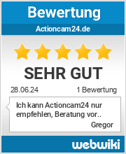 Bewertungen zu actioncam24.de