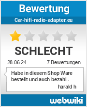Bewertungen zu car-hifi-radio-adapter.eu