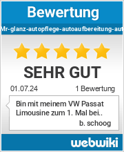 Bewertungen zu mr-glanz-autopflege-autoaufbereitung-autoreinigung.de