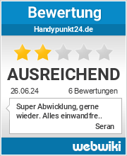 Bewertungen zu handypunkt24.de