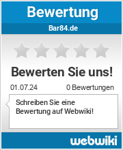 Bewertungen zu bar84.de