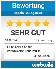 Bewertungen zu hebeis-collegen.de