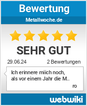 Bewertungen zu metallwoche.de