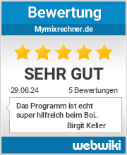 Bewertungen zu mymixrechner.de