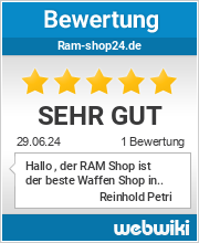 Bewertungen zu ram-shop24.de