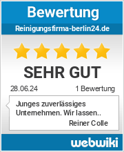 Bewertungen zu reinigungsfirma-berlin24.de