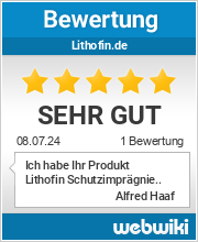 Bewertungen zu lithofin.de