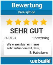 Bewertungen zu bals-sylt.de